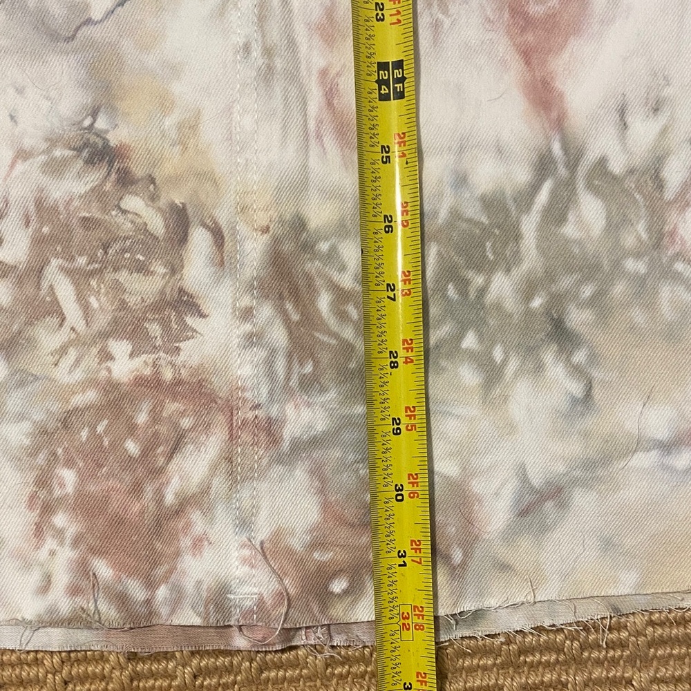 NWT Wild Fable Cream and Pink Tie-Dye Overalls Dress - Picture 6 of 6